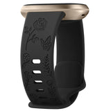 For Fitbit Sense and Versa 3 | Floral Silicone Band | 11 Colors Available