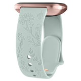 Fitbit Sense 2 Band | Fitbit Versa 4 Band | Floral Silicone Fitbit Band (13 Colors Available)