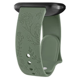 Fitbit Sense 2 Band | Fitbit Versa 4 Band | Floral Silicone Fitbit Band (13 Colors Available)