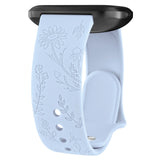 Fitbit Sense 2 Band | Fitbit Versa 4 Band | Floral Silicone Fitbit Band (13 Colors Available)