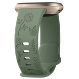 For Fitbit Sense and Versa 3 | Floral Silicone Band | 11 Colors Available