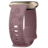 For Fitbit Sense and Versa 3 | Floral Silicone Band | 11 Colors Available