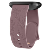 Fitbit Sense 2 Band | Fitbit Versa 4 Band | Floral Silicone Fitbit Band (13 Colors Available)