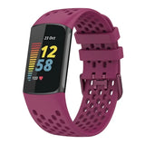 For Fitbit Charge 5 & Fitbit Charge 6 | Breathable Silicone Sports Band II (12 Colors Available)