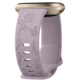 For Fitbit Sense and Versa 3 | Floral Silicone Band | 11 Colors Available