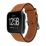 For Fitbit Versa/Versa 2/Versa Lite | Stitched Leather Band | 3 Colors Available