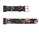 For Fitbit Charge 3 and Charge 4 | Patterned Leather Band | 4 Colors Available