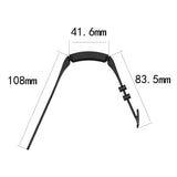 For Fitbit Ace 2 | Black Plain Silicone Band