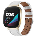 For Fitbit Sense and Versa 3 | Premium Leather Band | 9 Colors Available