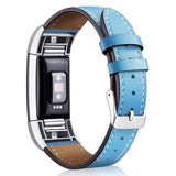 For Fitbit Charge 2 | Stitched Leather Band | 12 Colors Available