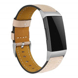 For Fitbit Charge 3 and Charge 4 | Stitched Leather Band | 17 Colors Available