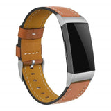 For Fitbit Charge 3 and Charge 4 | Stitched Leather Band | 17 Colors Available