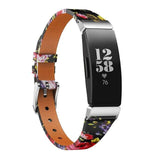 For Fitbit Inspire, Inspire HR & Inspire 2 | Floral Leather Band | 5 Colors Available