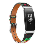 For Fitbit Inspire, Inspire HR & Inspire 2 | Floral Leather Band | 5 Colors Available