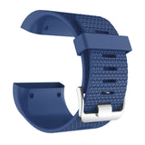For Fitbit Surge | Grained Silicone Band | Deep Blue