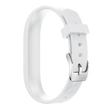 For Fitbit Flex 2 | Grained Silicone Band | White