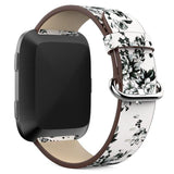 For Fitbit Versa/Versa 2/Versa Lite | Patterned Leather Band | 4 Colors Available