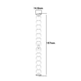 For Fitbit Luxe | Glamorous Steel Band | Silver