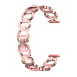 For Fitbit Luxe | Glamorous Steel Band | Rose Pink