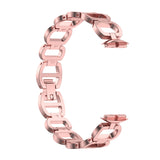 For Fitbit Luxe | Glamorous Steel Band | Rose Pink