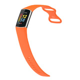 For Fitbit Charge 5 & Fitbit Charge 6 | Orange Silicone Band