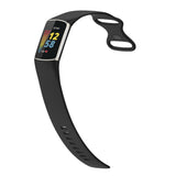 For Fitbit Charge 5 & Fitbit Charge 6 | Black Silicone Band
