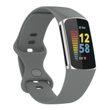 For Fitbit Charge 5 & Fitbit Charge 6 | Grey Silicone Band