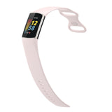 For Fitbit Charge 5 & Fitbit Charge 6 | Light Pink Silicone Band
