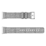 For Fitbit Charge 5 & Fitbit Charge 6 | Grey Woven Canvas Band