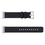 For Fitbit Charge 5 & Fitbit Charge 6 | Black Woven Canvas Band