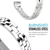 For Fitbit Alta and Alta HR | Vintage Steel Band | 4 Colors Available