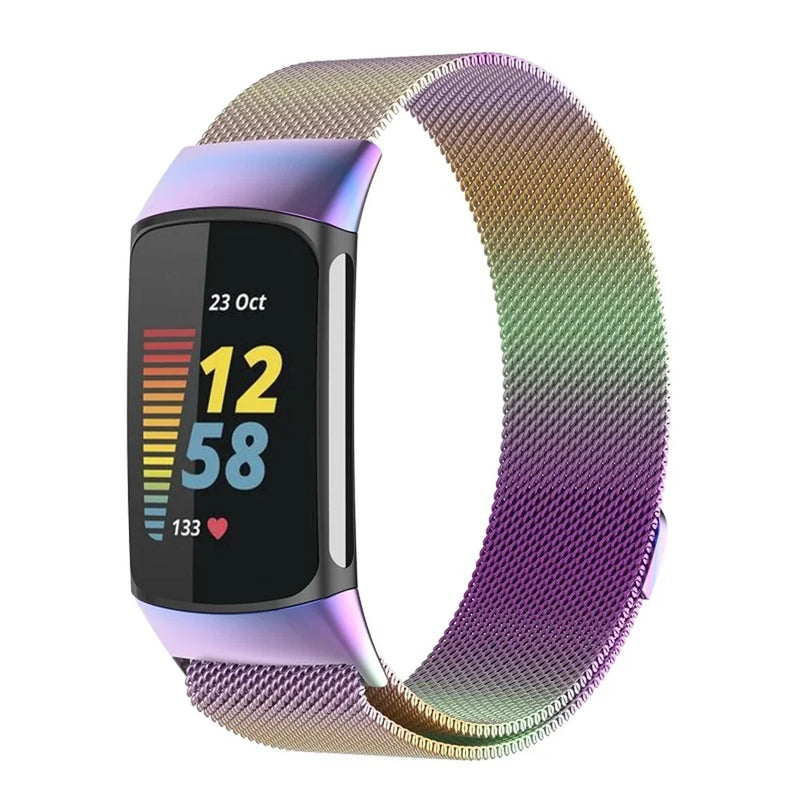 For Fitbit Charge 5 & Fitbit Charge 6 | Magnetic Milanese Strap (8 Colors Available)