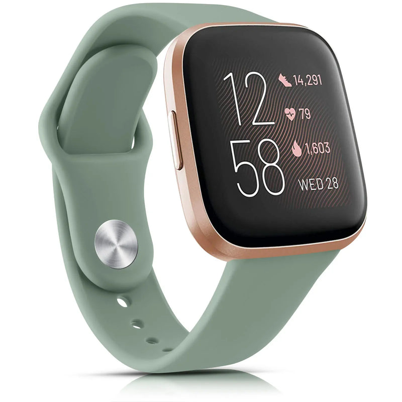Fitbit Sense 2 Band | Fitbit Versa 4 Band | Silicone Strap With Metal Pin Buckle (17 Colors Available)