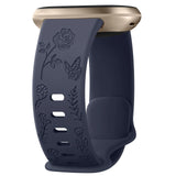 For Fitbit Sense and Versa 3 | Floral Silicone Band | 11 Colors Available