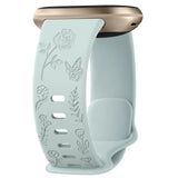 For Fitbit Sense and Versa 3 | Floral Silicone Band | 11 Colors Available