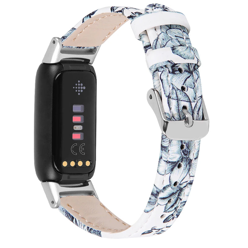 Fitbit Luxe Band | Premium Patterned Leather Band | 5 Colors Available