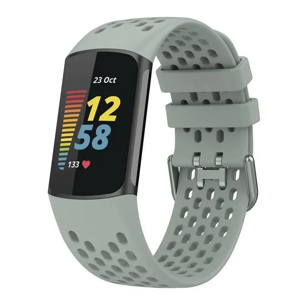 For Fitbit Charge 5 & Fitbit Charge 6 | Breathable Silicone Sports Band II (12 Colors Available)