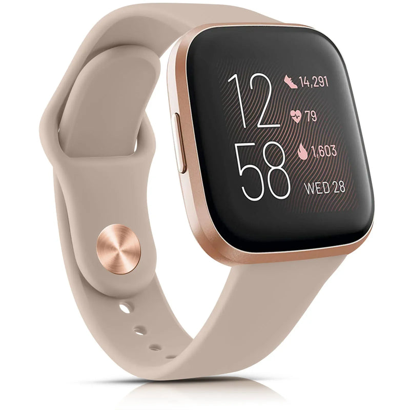 Fitbit Sense 2 Band | Fitbit Versa 4 Band | Silicone Strap With Metal Pin Buckle (17 Colors Available)