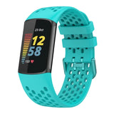 For Fitbit Charge 5 & Fitbit Charge 6 | Breathable Silicone Sports Band II (12 Colors Available)