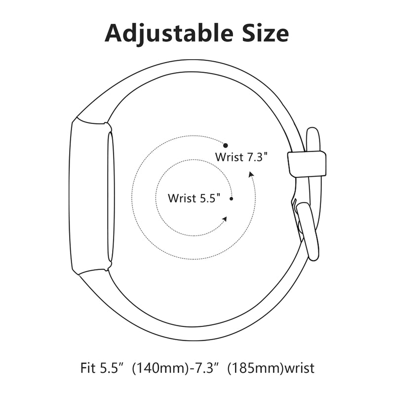 Fitbit Luxe Band | Floral Silicone Band (10 Colors Available)