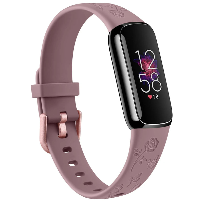 Fitbit Luxe Band | Floral Silicone Band (10 Colors Available)
