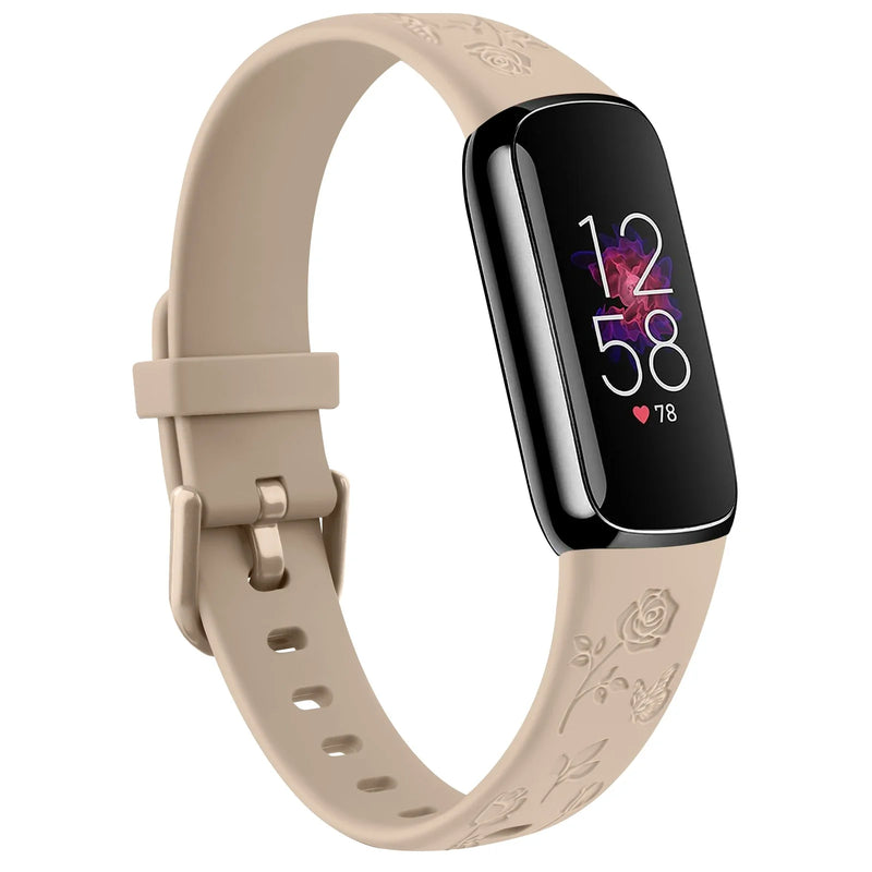 Fitbit Luxe Band | Floral Silicone Band (10 Colors Available)