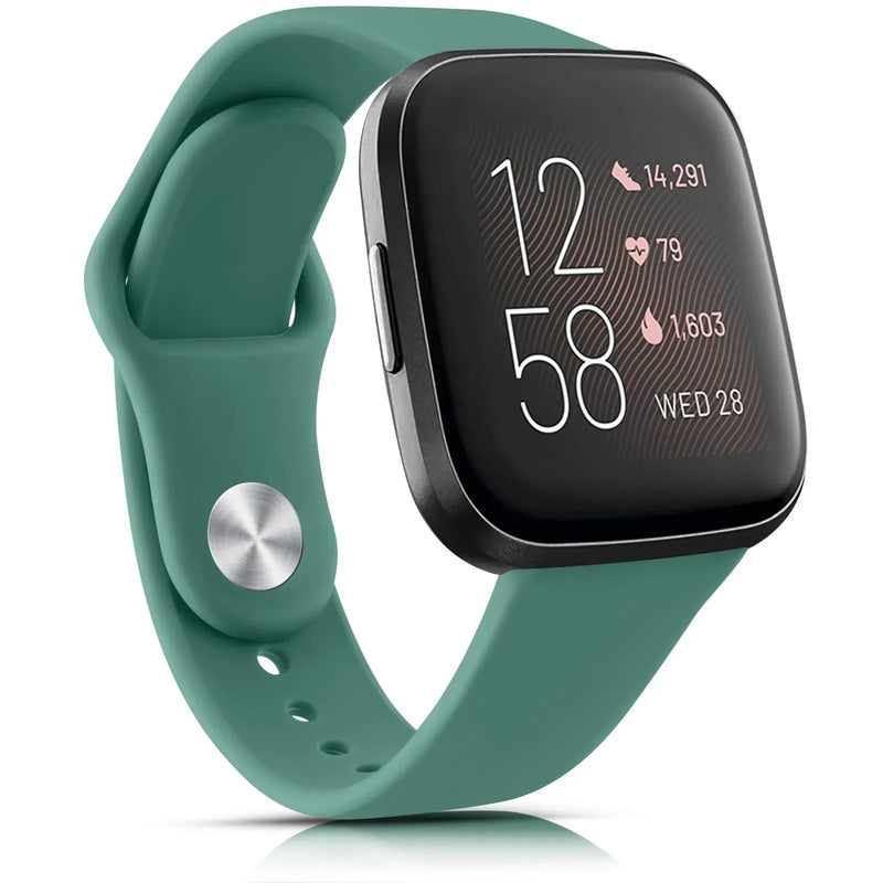 Fitbit Sense 2 Band | Fitbit Versa 4 Band | Silicone Strap With Metal Pin Buckle (17 Colors Available)