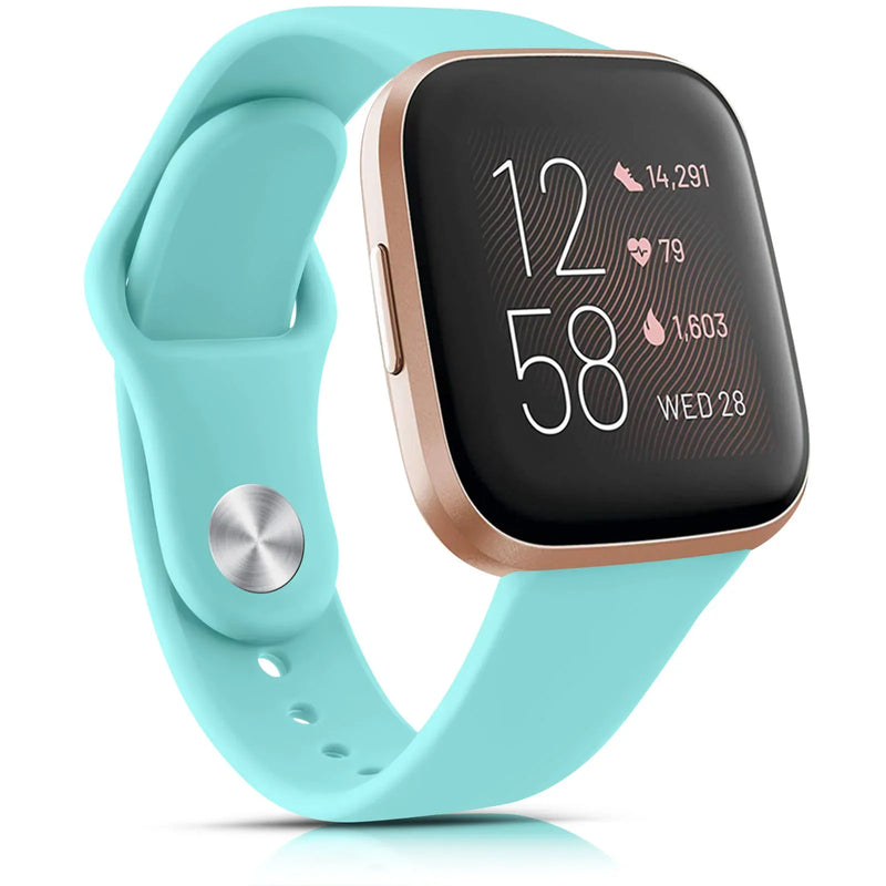 Fitbit Sense 2 Band | Fitbit Versa 4 Band | Silicone Strap With Metal Pin Buckle (17 Colors Available)