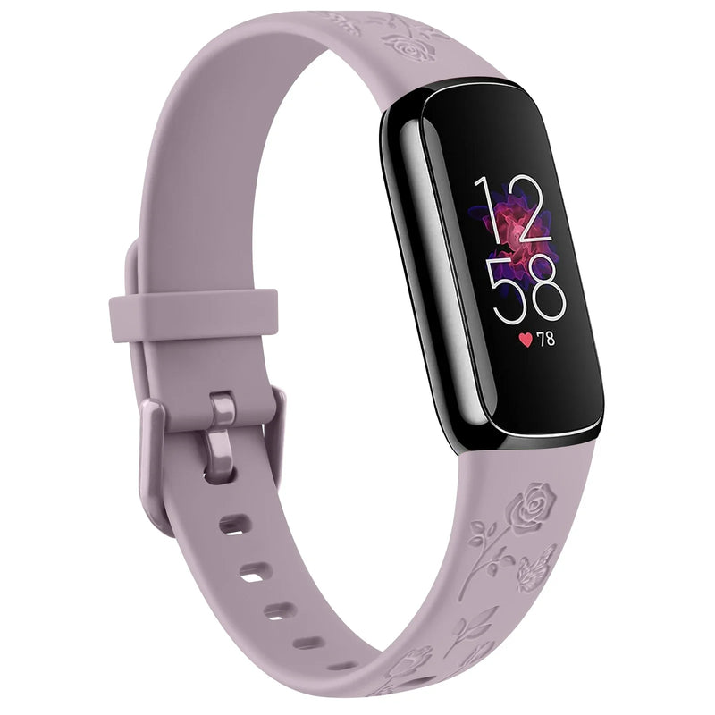 Fitbit Luxe Band | Floral Silicone Band (10 Colors Available)