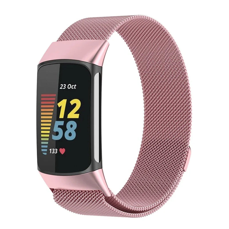 For Fitbit Charge 5 & Fitbit Charge 6 | Magnetic Milanese Strap (8 Colors Available)