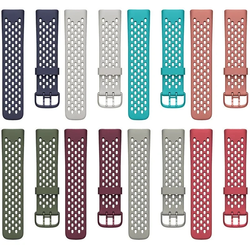 For Fitbit Charge 5 & Fitbit Charge 6 | Breathable Silicone Sports Band II (12 Colors Available)