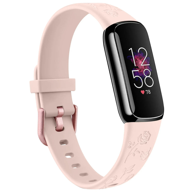 Fitbit Luxe Band | Floral Silicone Band (10 Colors Available)