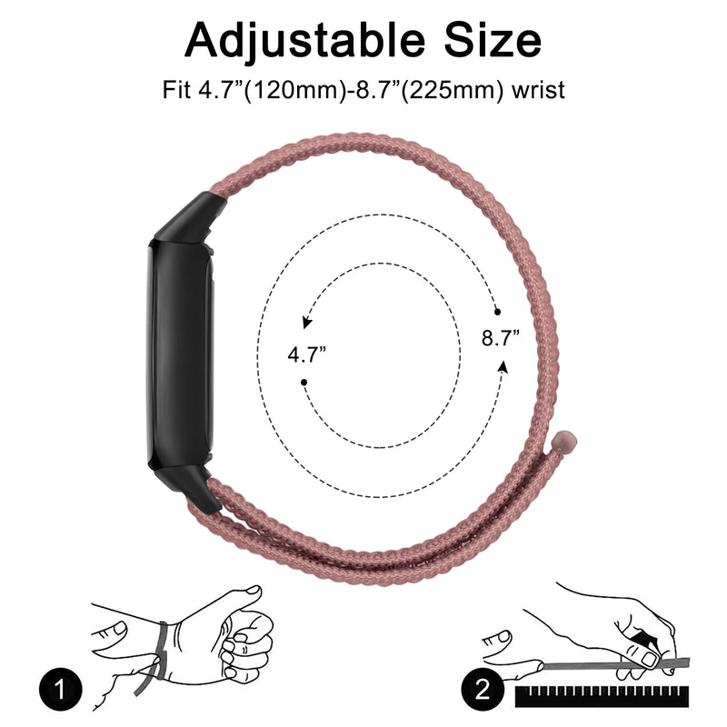 Fitbit Luxe Band | Nylon Band With Velcro Fastener | 11 Colors Available