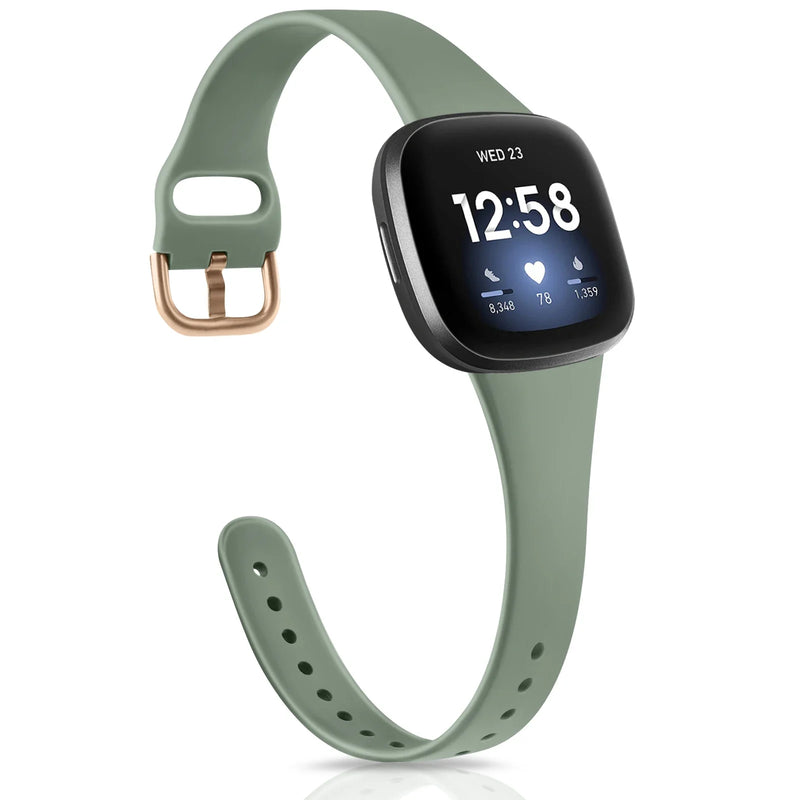Fitbit Sense 2 Band | Fitbit Versa 4 Band | Slim Silicone Band (16 Colors Available)